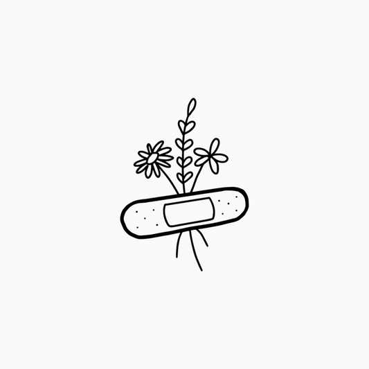 Pflasterblumenstrauß Tattoo